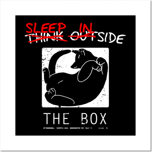 Sleep Inside the Box - inverted Posters and Art